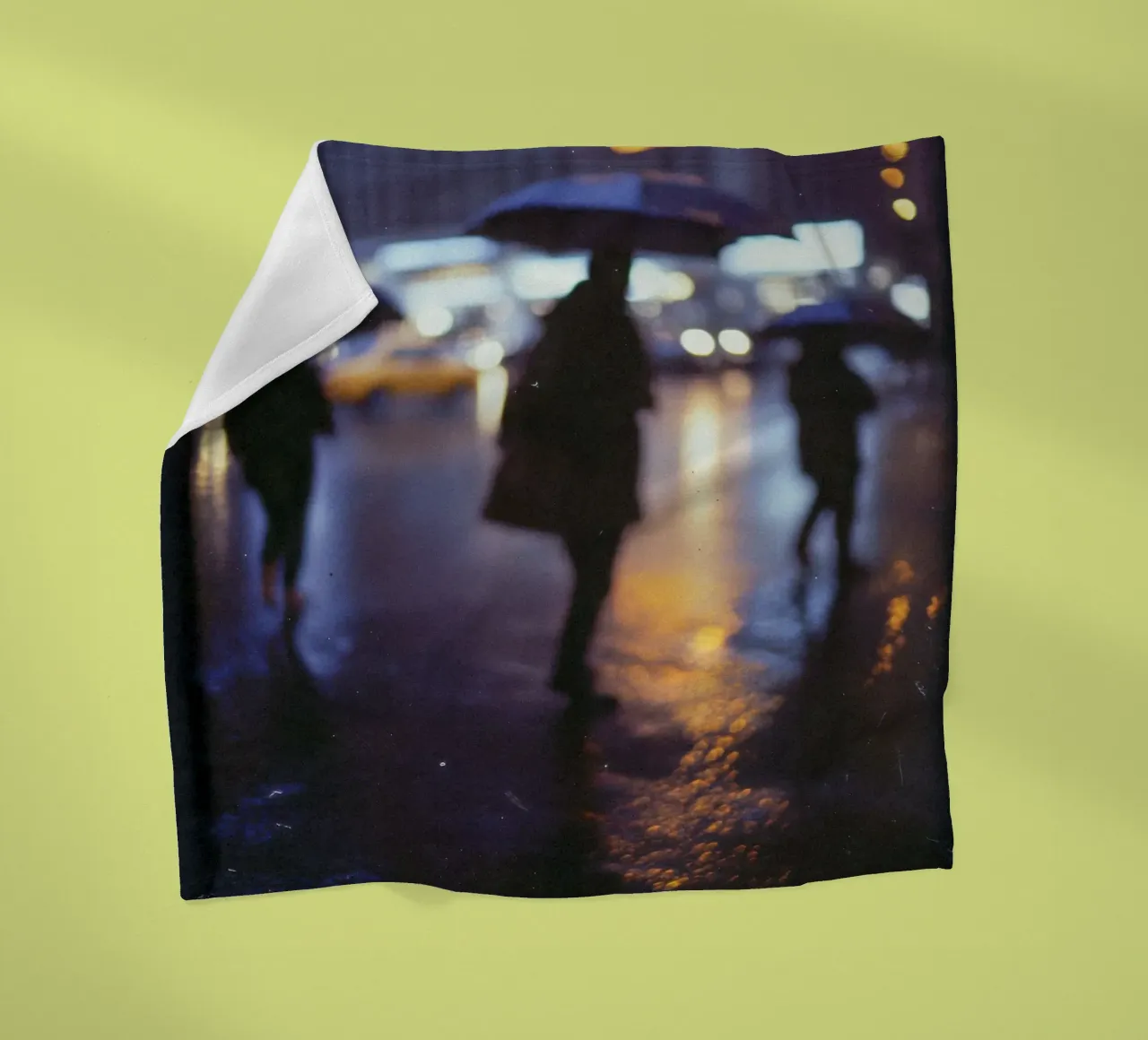 Blurred twilight in Manhattan fleece blanket by By Night