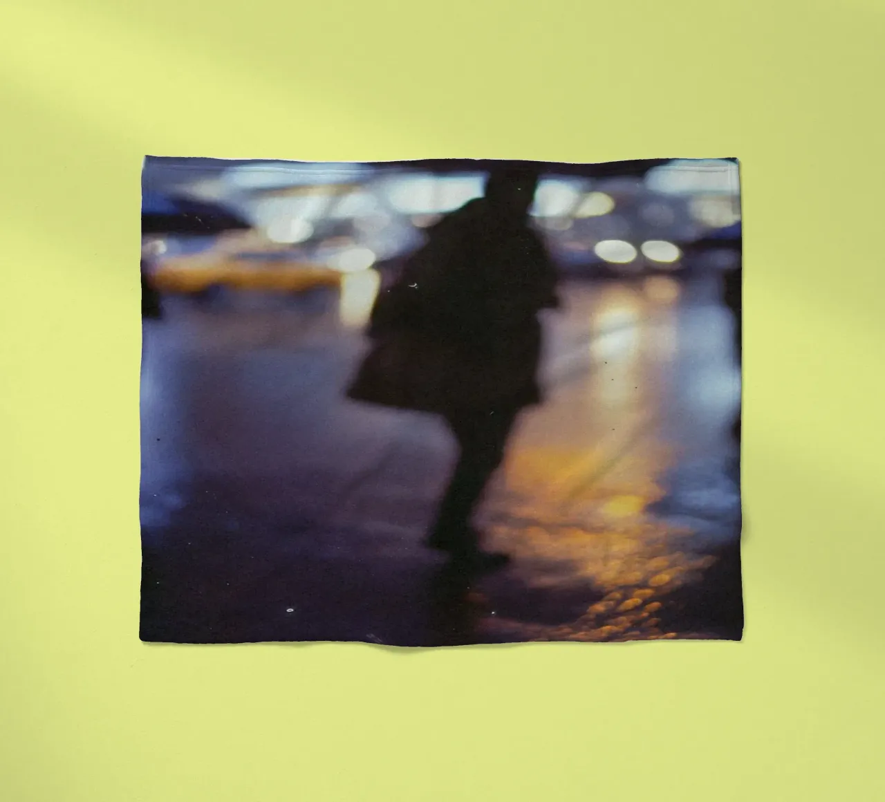 Blurred twilight in Manhattan fleece blanket by By Night