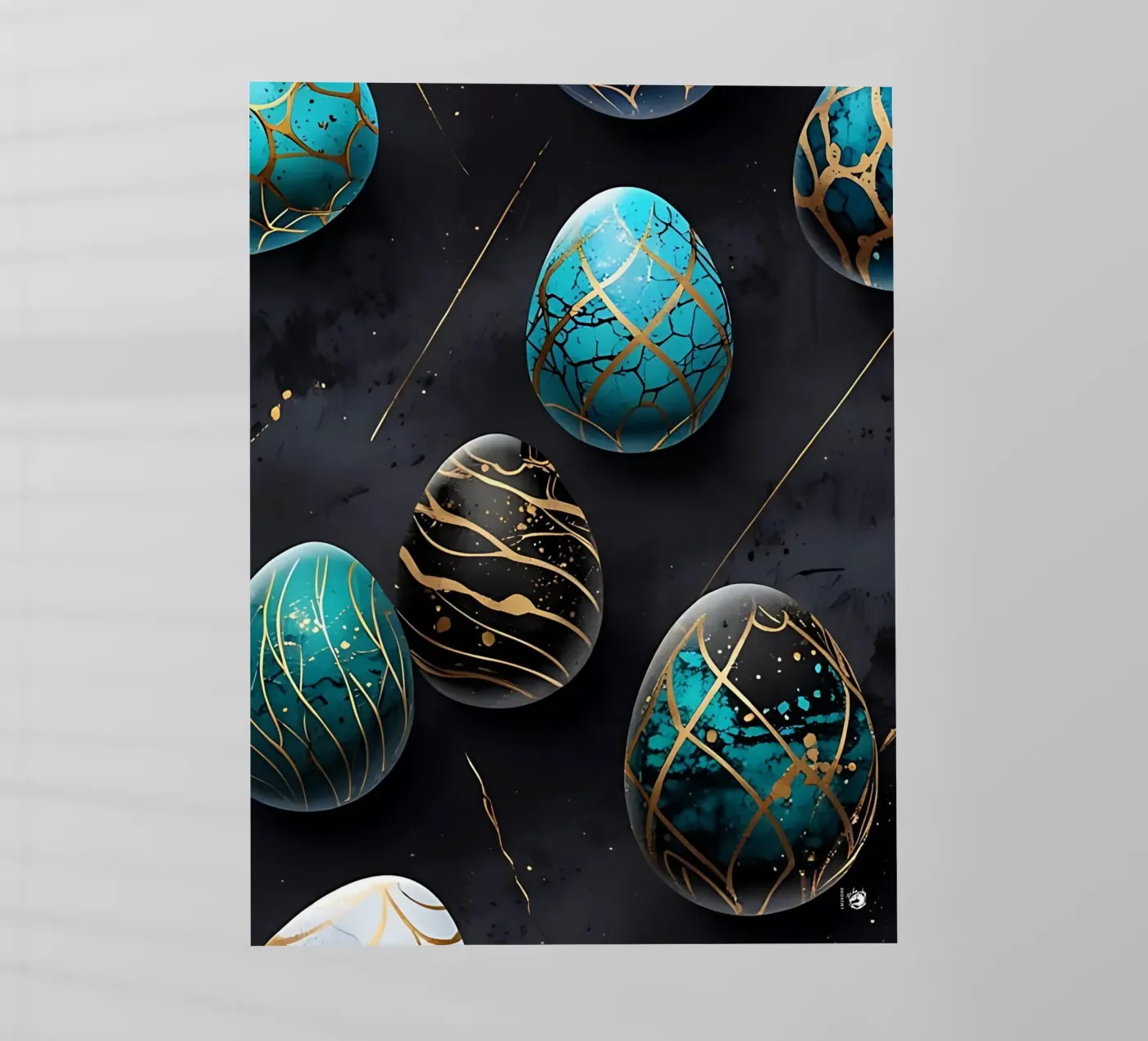 Blue Easter Egg backlit film by LM2Kone