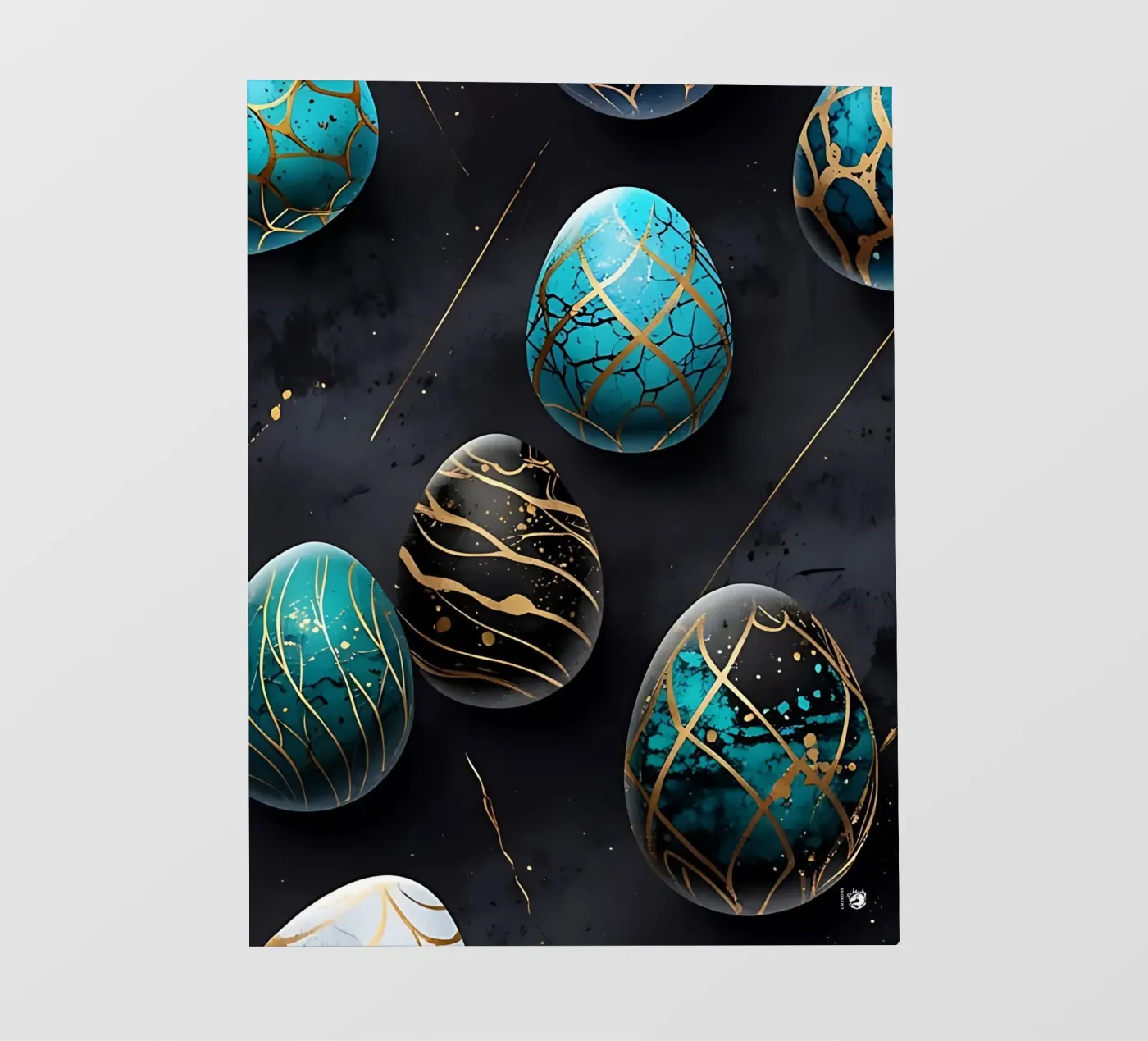 Blue Easter Egg backlit film by LM2Kone