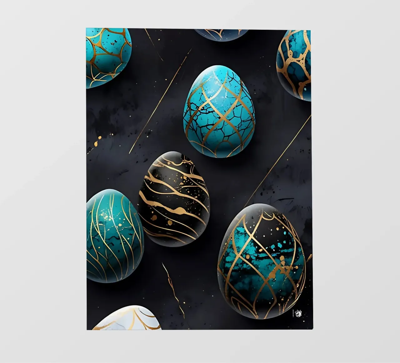 Blue Easter Egg fotobehang van LM2Kone