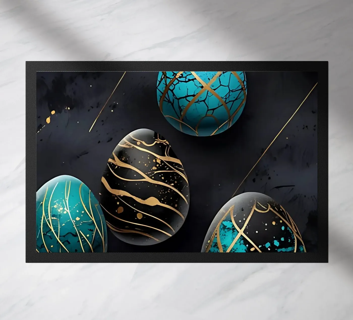 Blue Easter Egg paillasson de LM2Kone