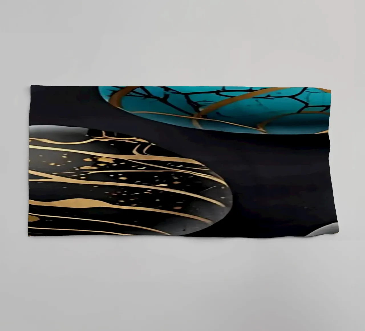 Blue Easter Egg towel by LM2Kone