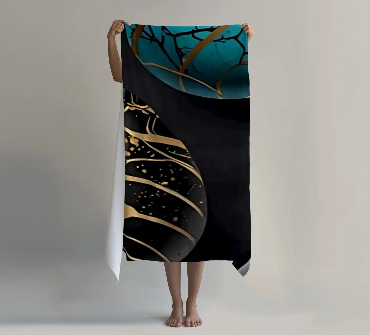 Blue Easter Egg Strandtuch von LM2Kone