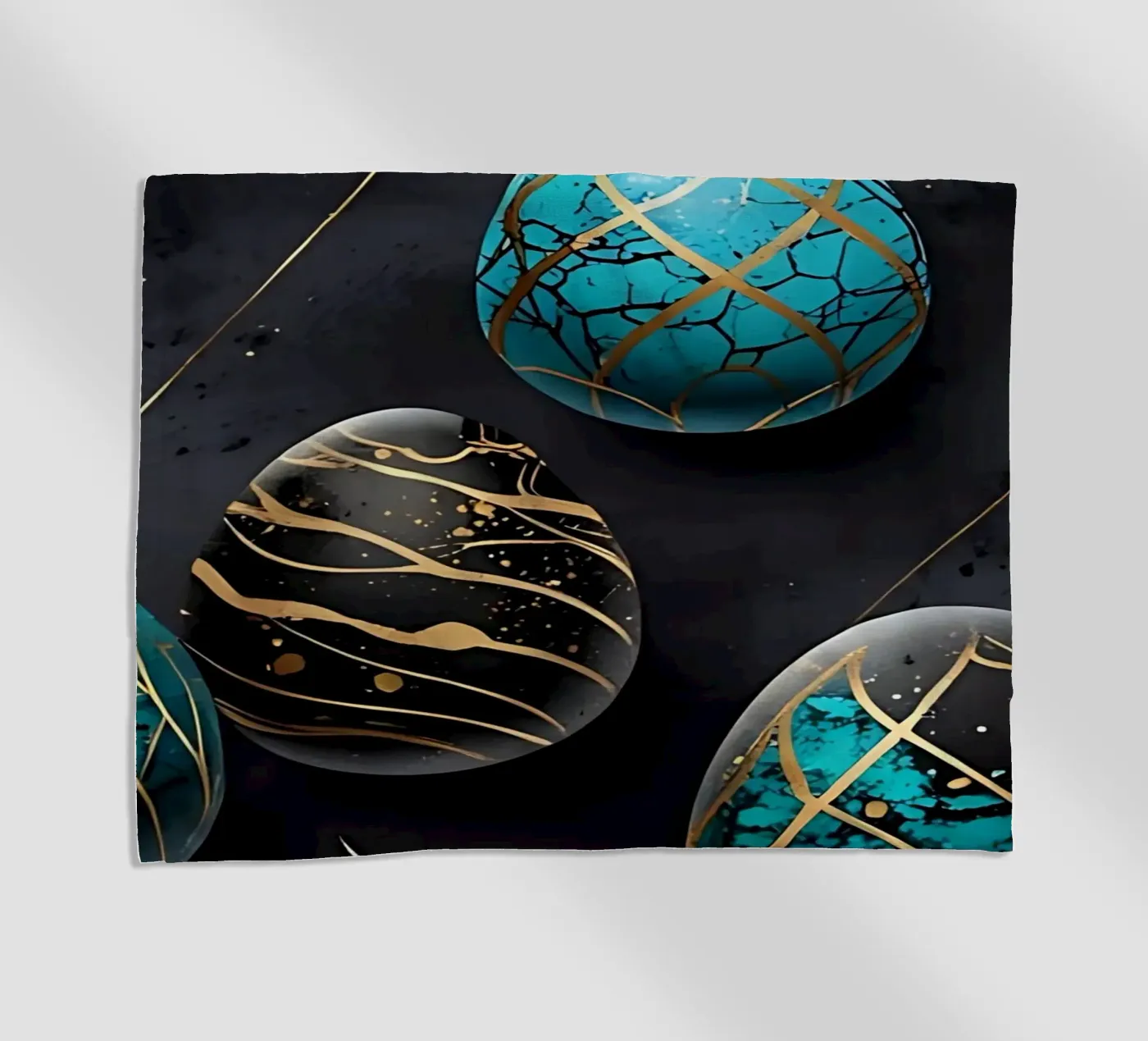 Blue Easter Egg Strandtuch von LM2Kone