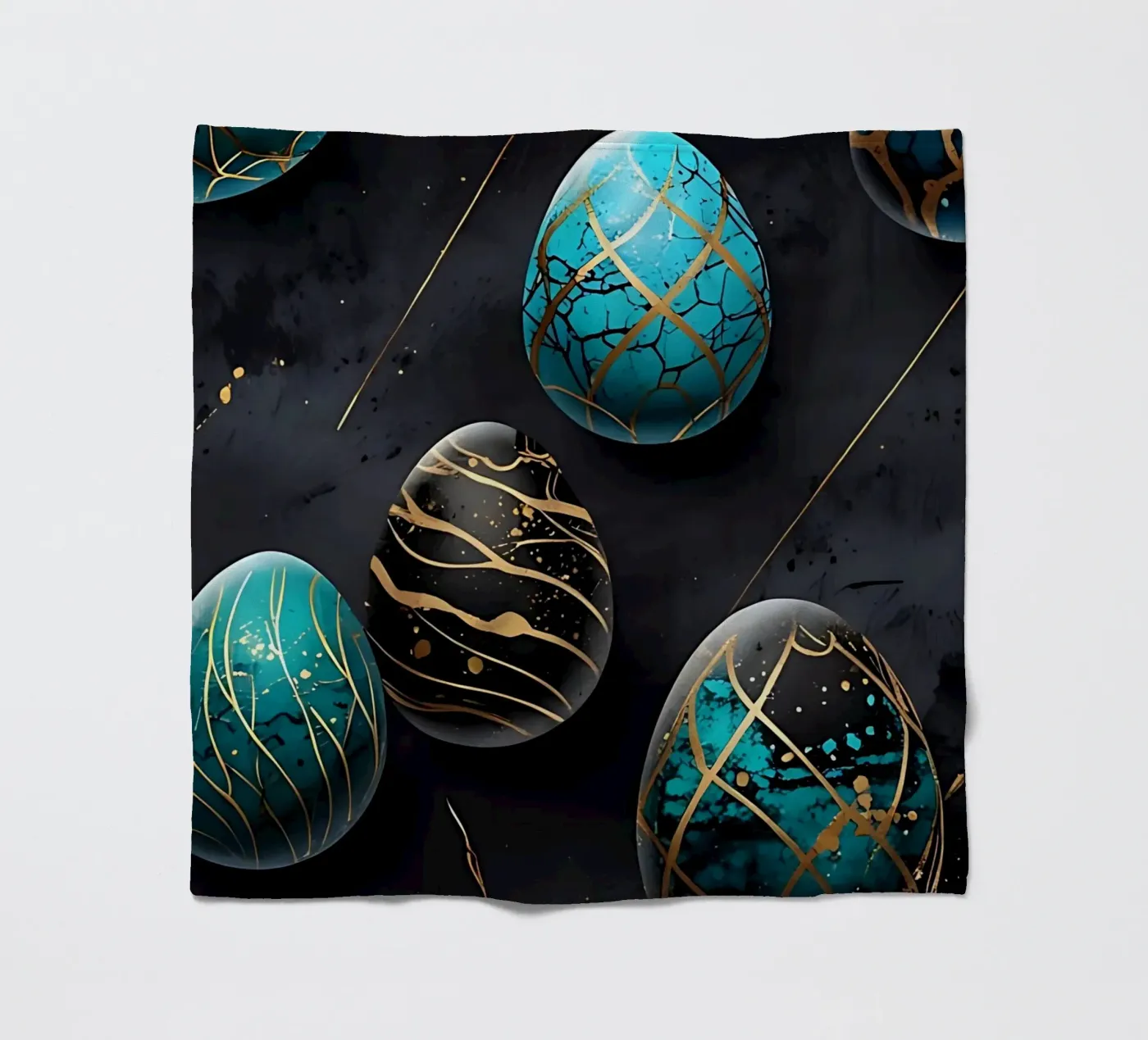 Uovo di Pasqua blu coperta in pile da LM2Kone