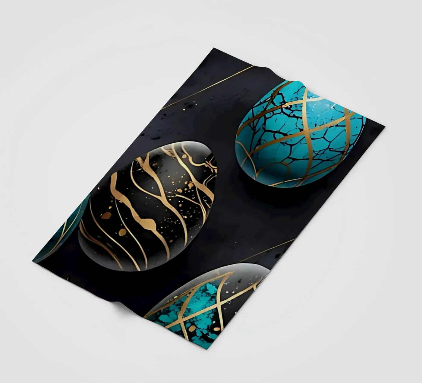 Uovo di Pasqua blu coperta in pile da LM2Kone