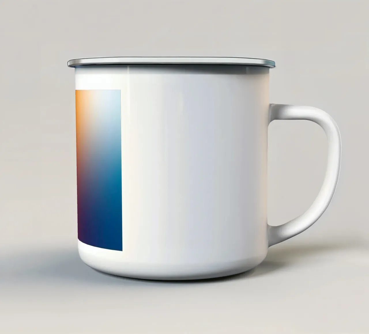 Sanfter Verlauf Sonnenaufgang Emaille Tasse von Katja Stehle Design