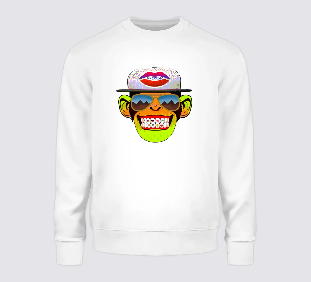 Scimmia Coole felpa da Crazyy Mode