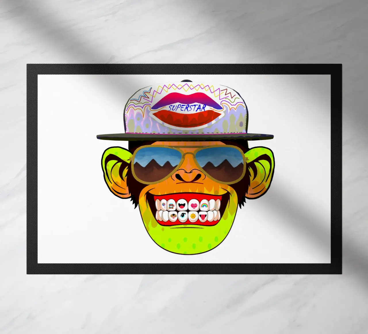 Coole Monkey doormat by Crazyy Mode