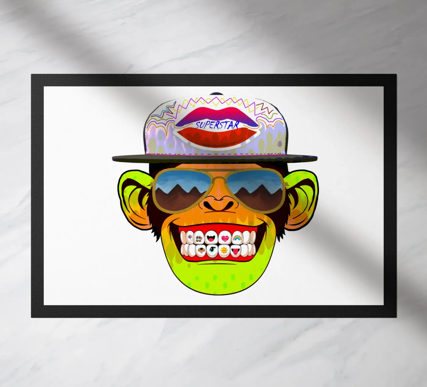 Coole Monkey doormat by Crazyy Mode