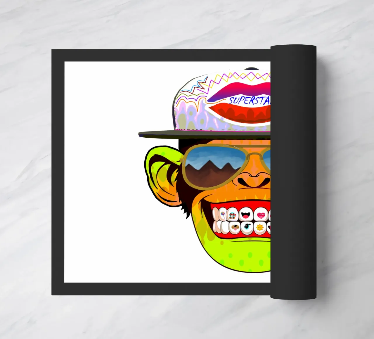 Coole Monkey doormat by Crazyy Mode