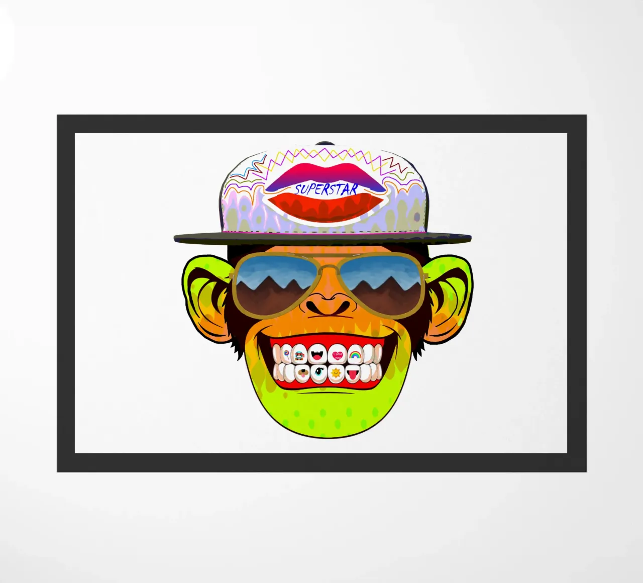 Coole Monkey doormat by Crazyy Mode