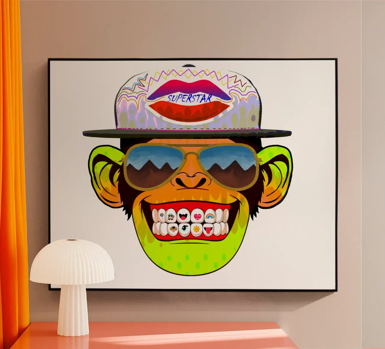 Coole Monkey plexiglass da Crazyy Mode