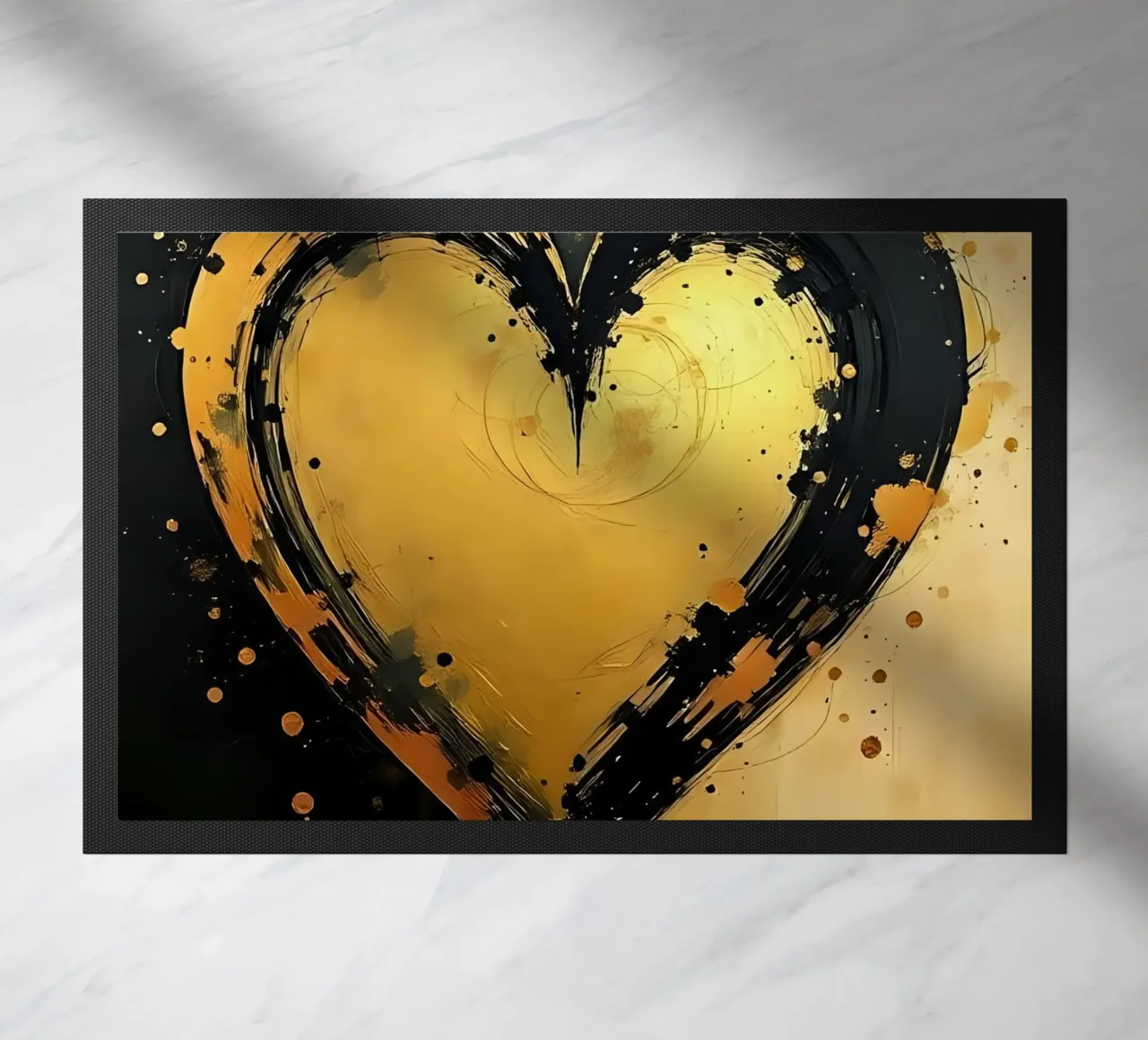 cuore_nero_oro_3 zerbino da Pink- und LoveArt by LK