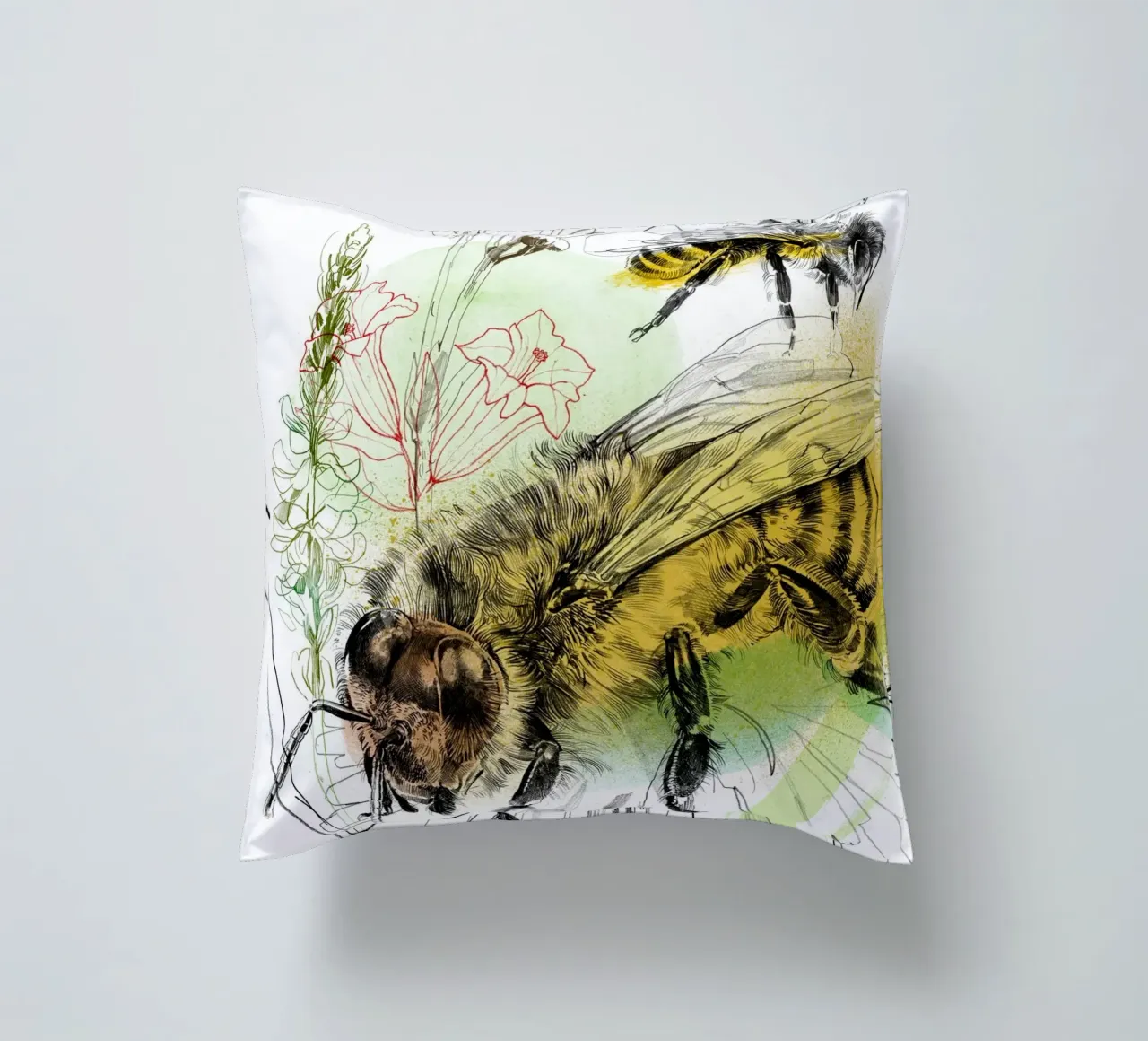 Insekten III decorative cushion by DrawDraw