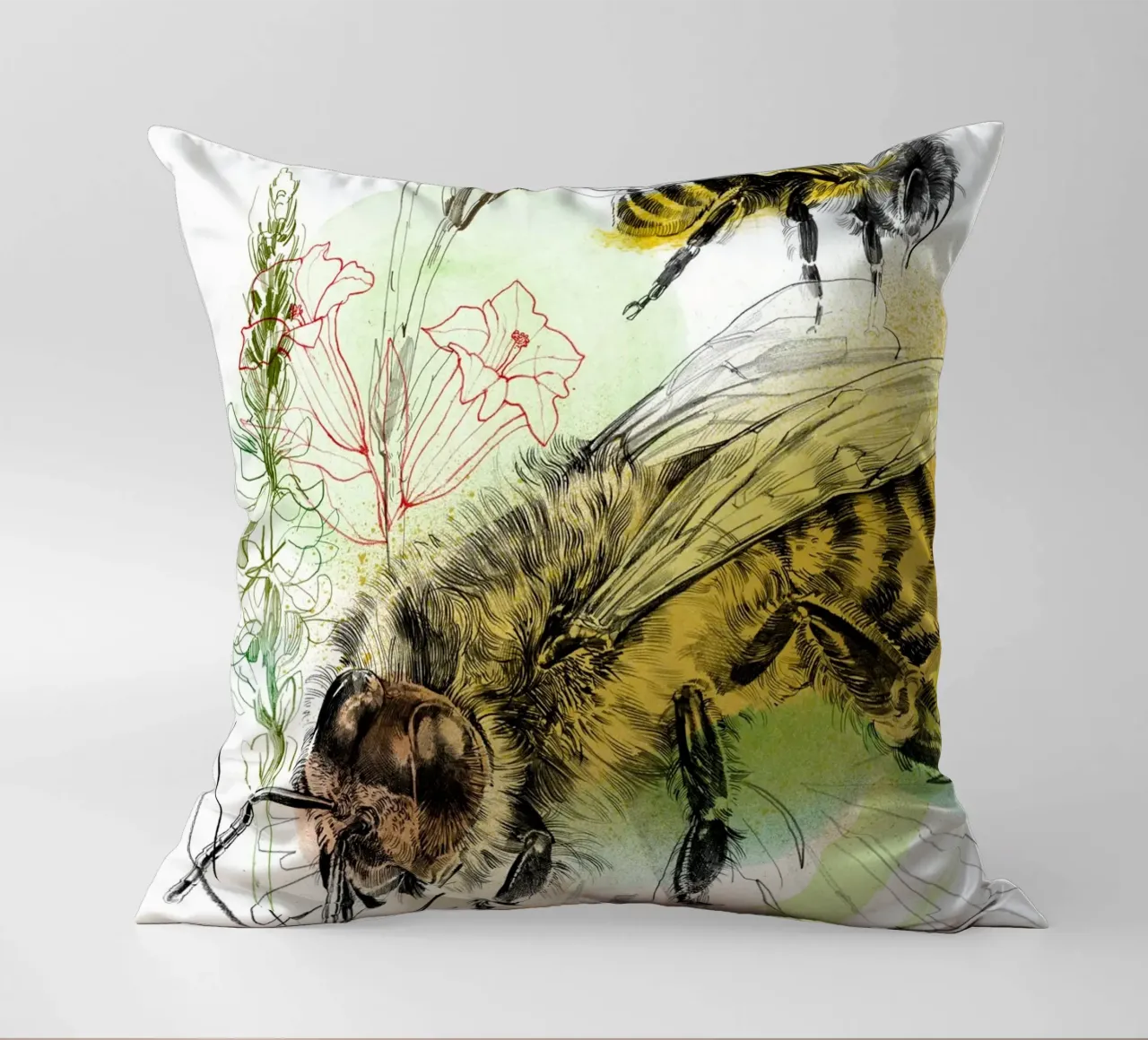 Insekten III decorative cushion by DrawDraw