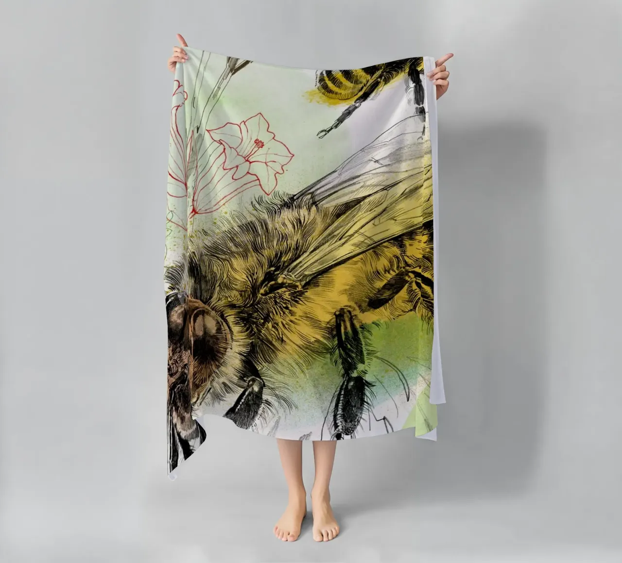 Insekten III beach towel by DrawDraw