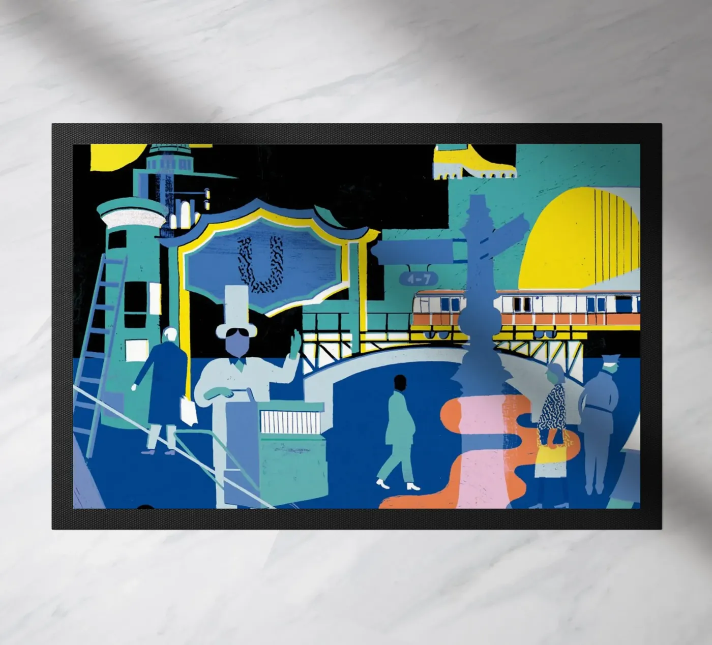 Berlin doormat by DrawDraw