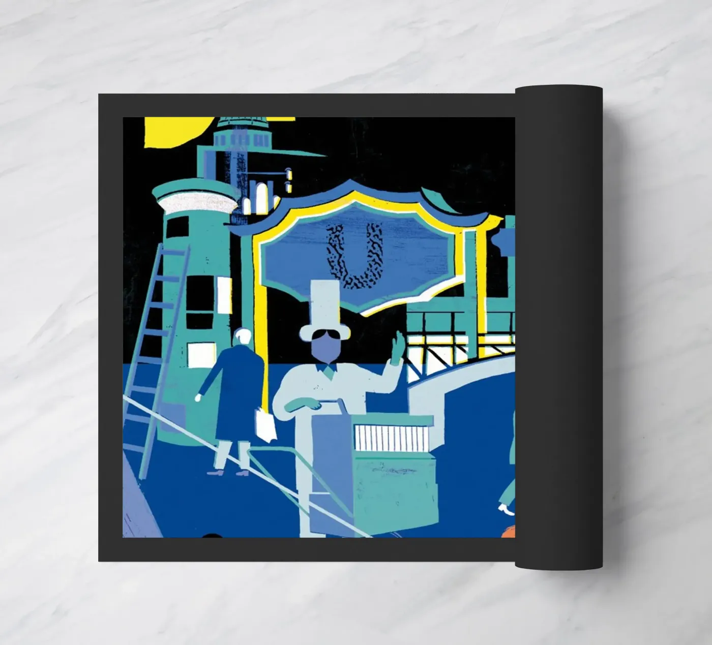 Berlin doormat by DrawDraw