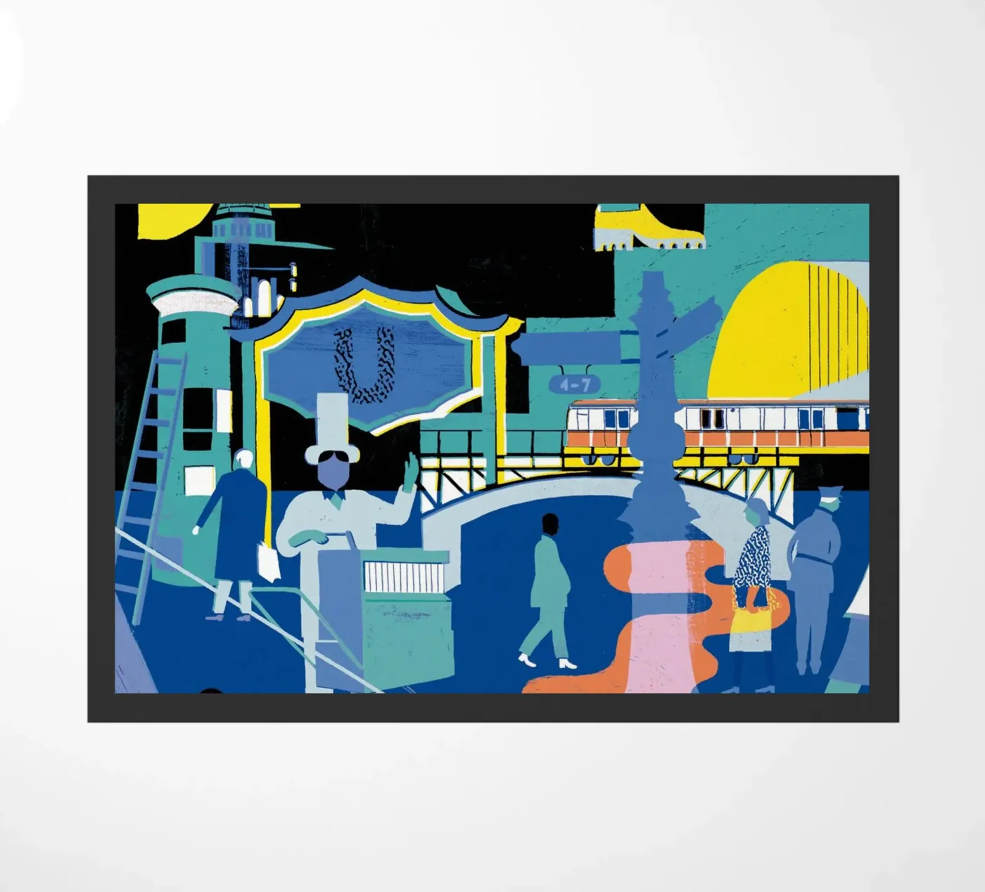 Berlin doormat by DrawDraw