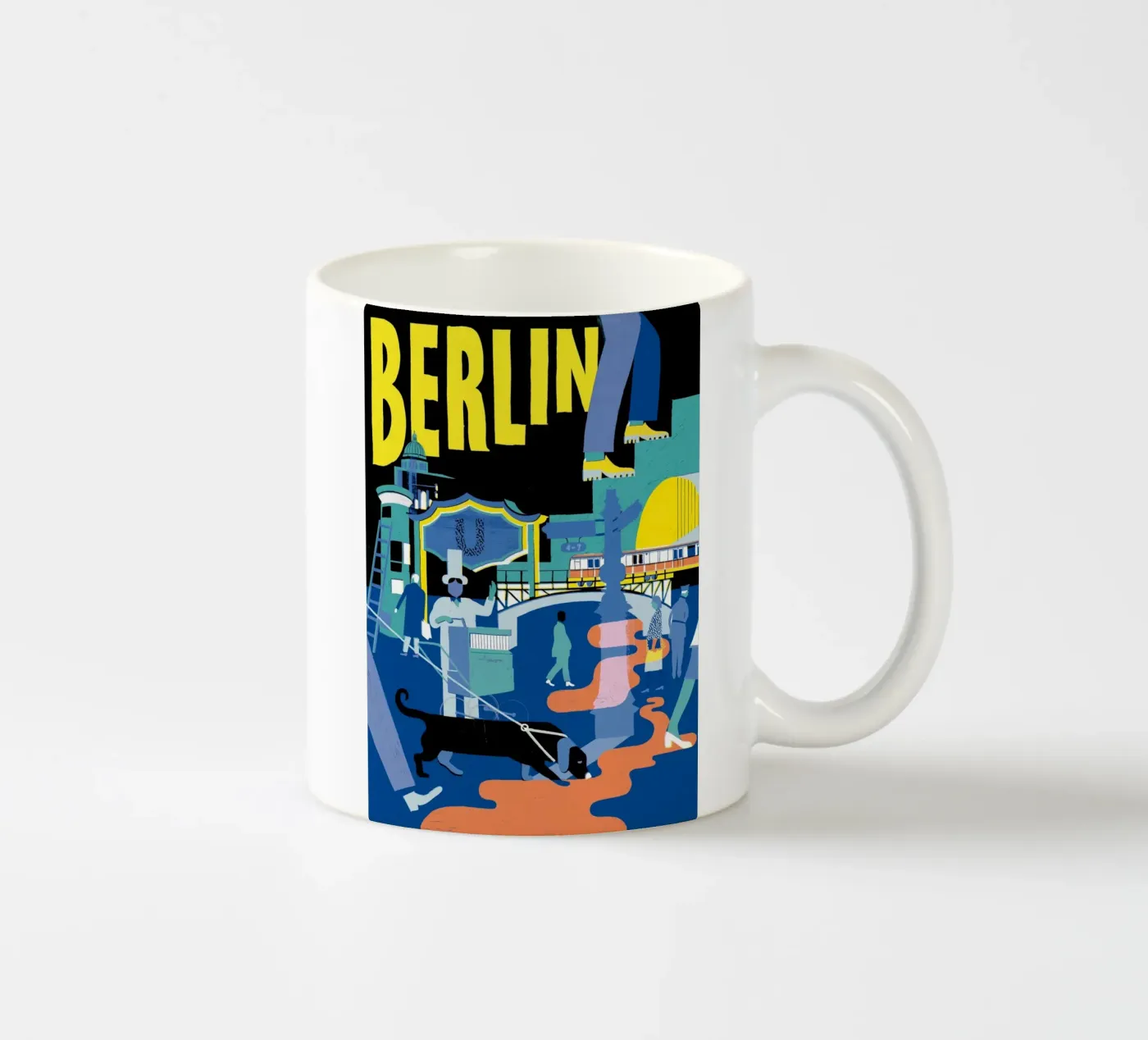 Berlin ceramic mug by DrawDraw