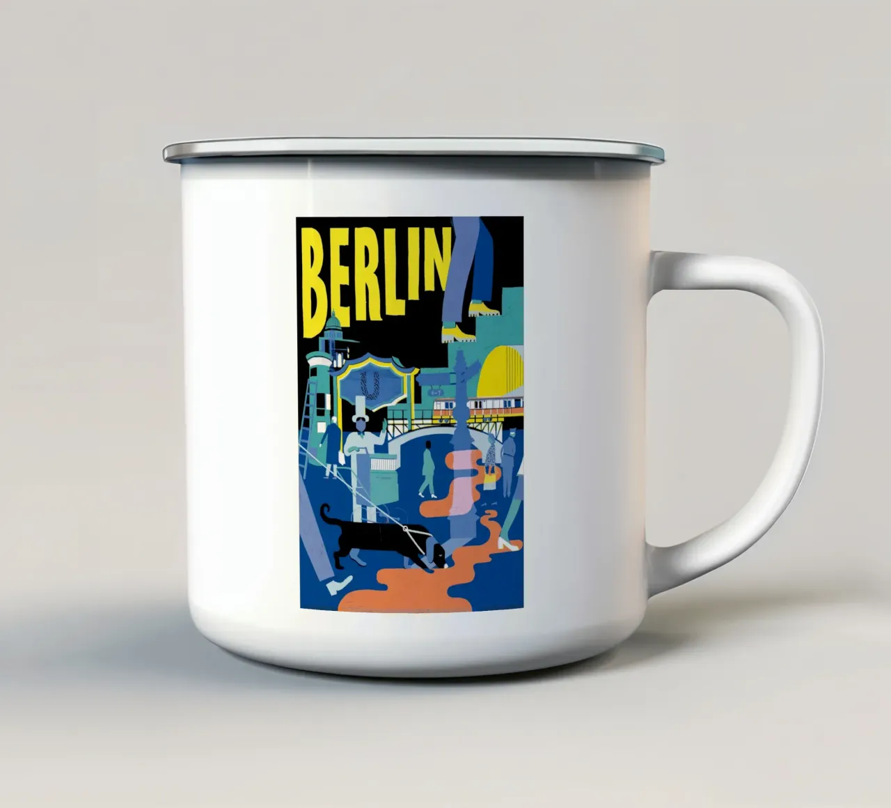 Berlin tazza in smalto da DrawDraw