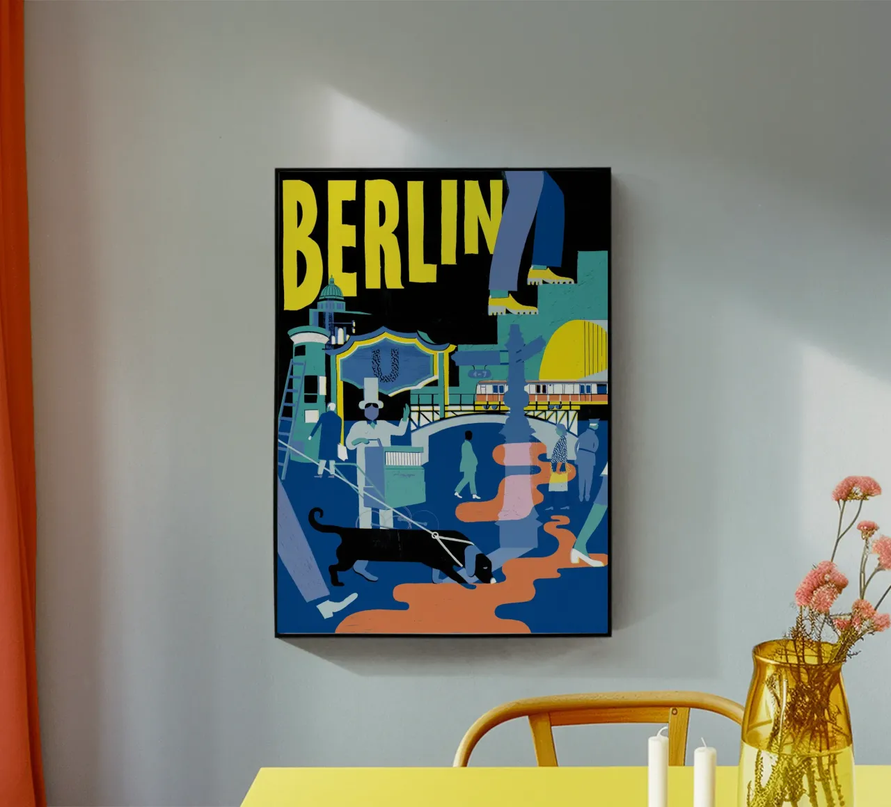 Berlin acrylic glass by DrawDraw
