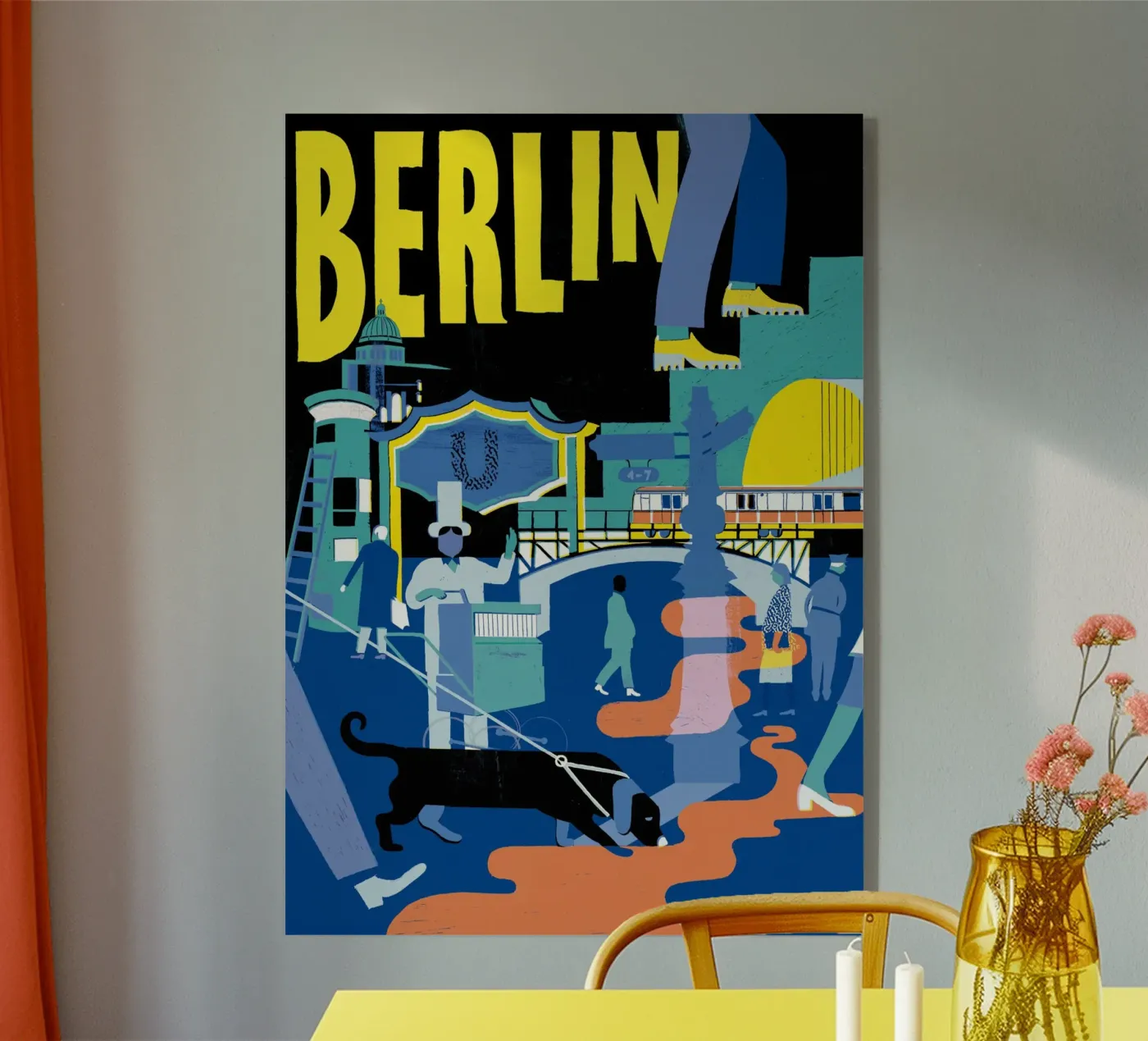 Berlin acryl van DrawDraw
