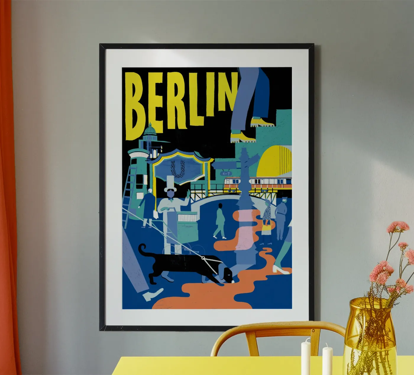Berlin poster by DrawDraw
