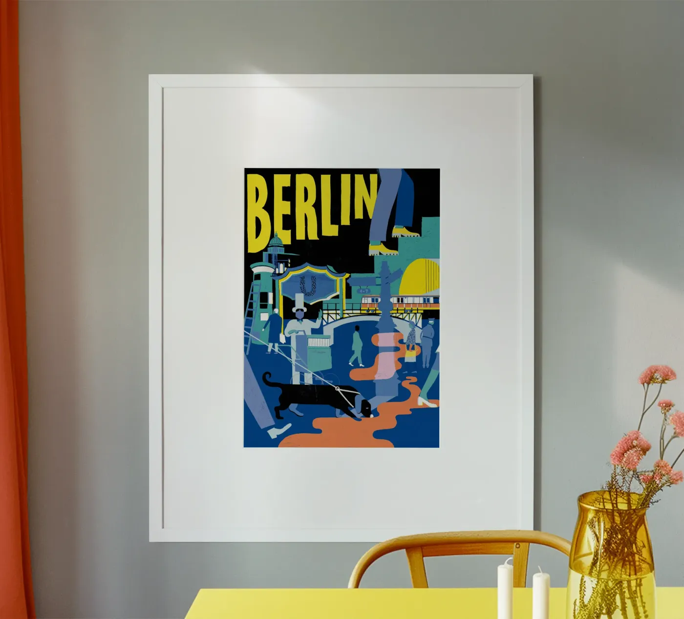 Berlin poster by DrawDraw