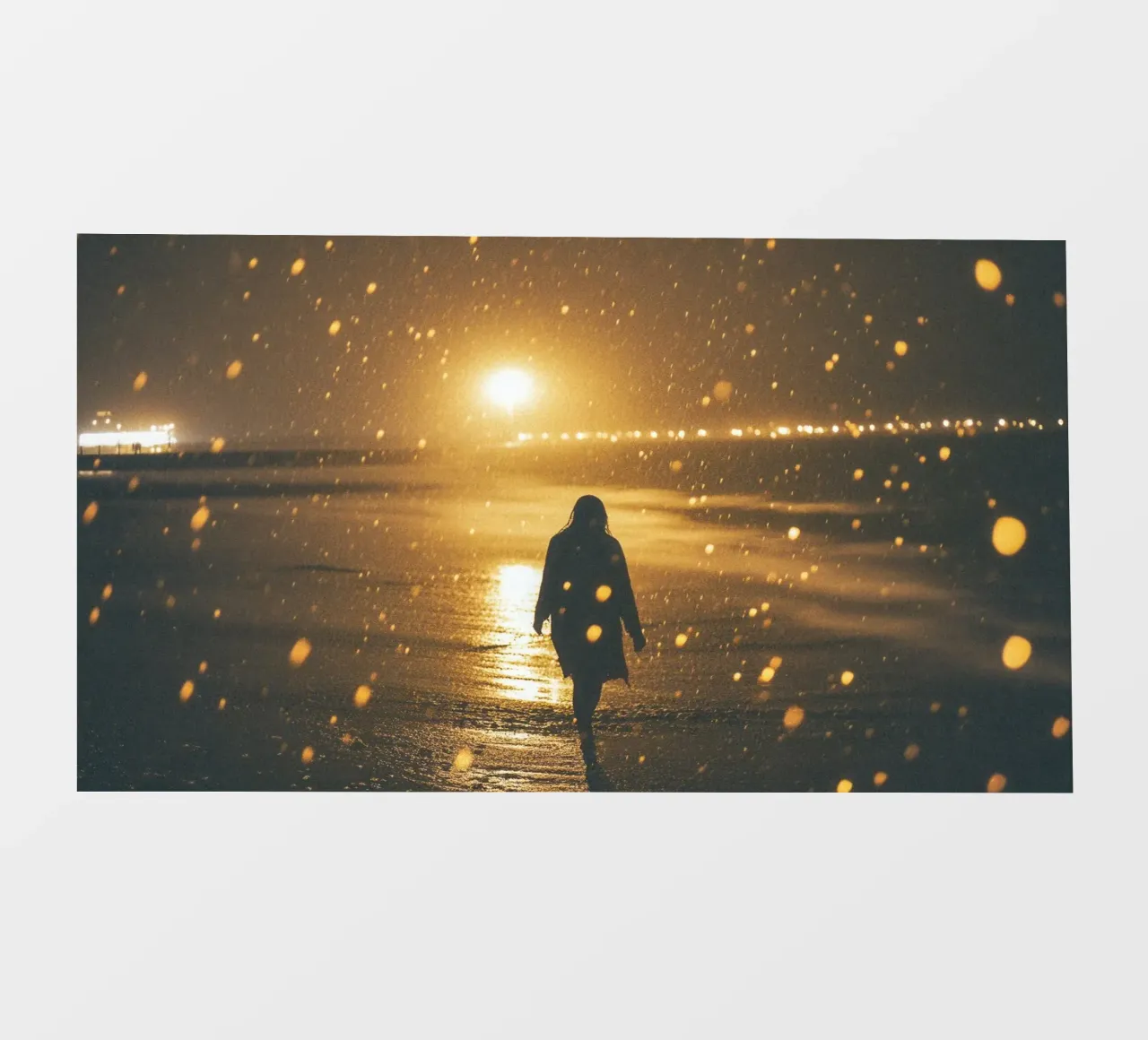 Brighton, the blaze of a stormy night photo wallpaper by By Night