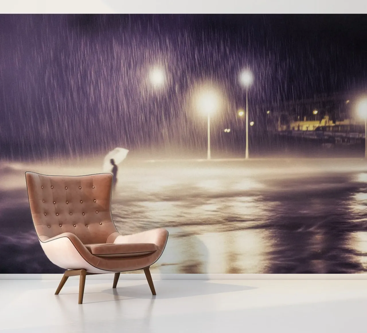 Under Brighton's purple rain photo wallpaper by By Night