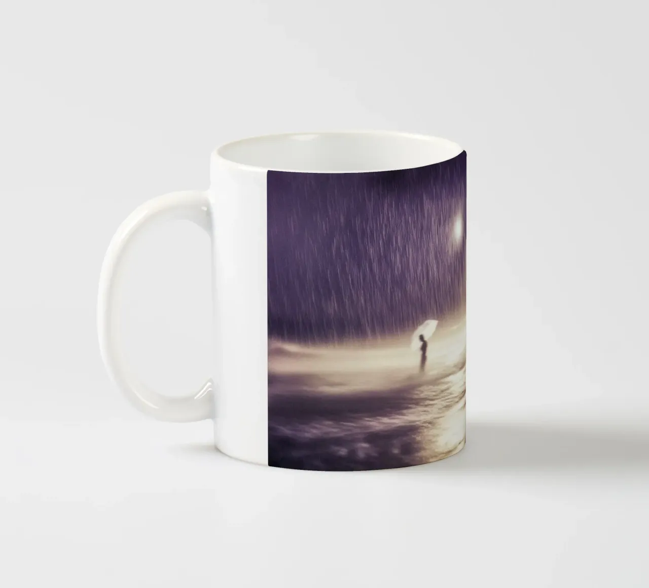 Sotto la pioggia viola di Brighton tazza in ceramica da By Night