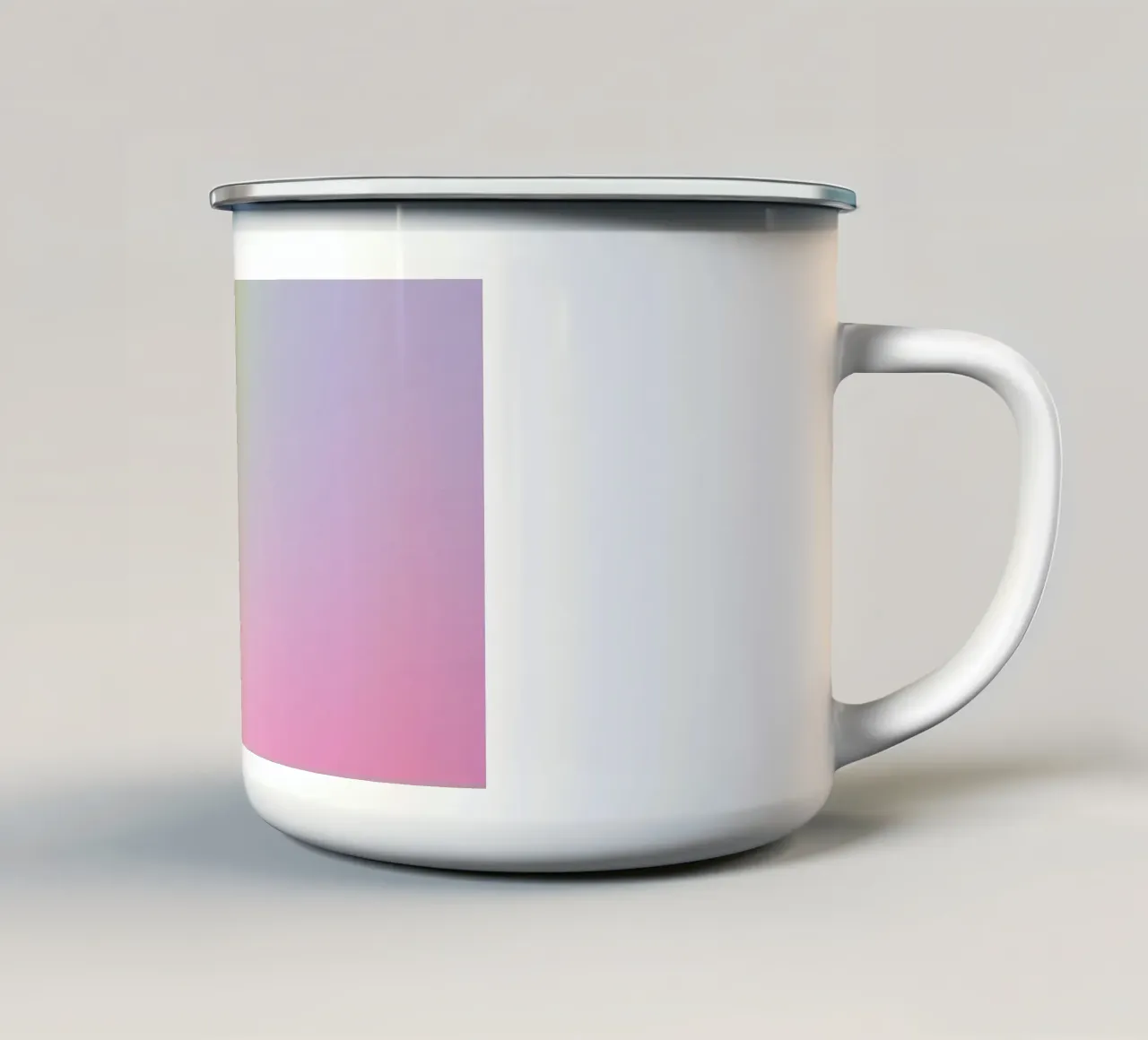 Delicato gradiente pastello tazza in smalto da Katja Stehle Design