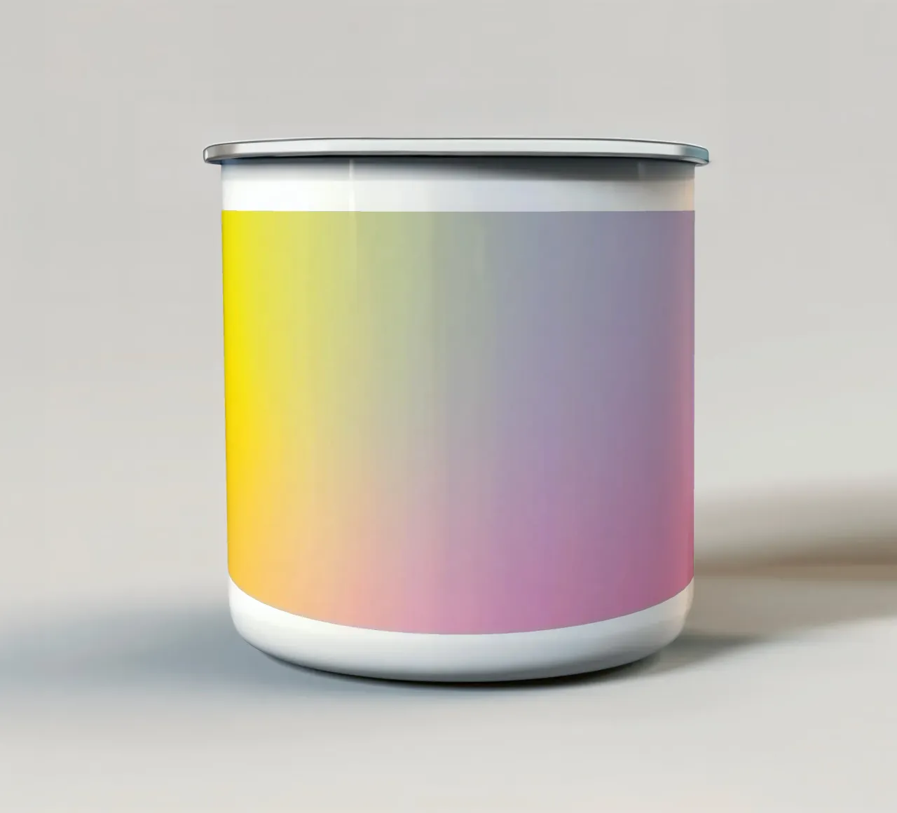 Delicato gradiente pastello tazza in smalto da Katja Stehle Design