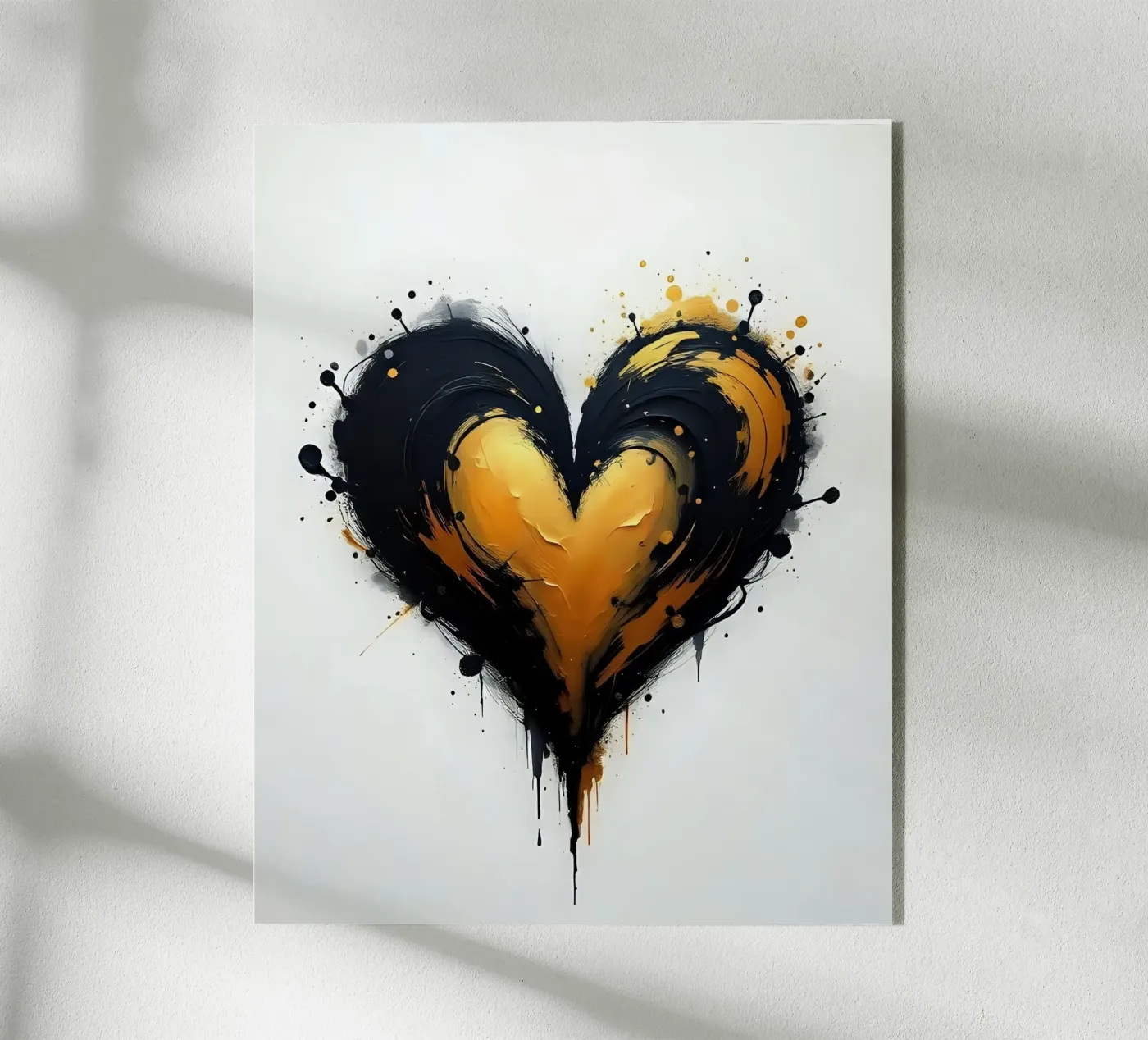 heart_black_gold_4 plexiglass da Pink- und LoveArt by LK