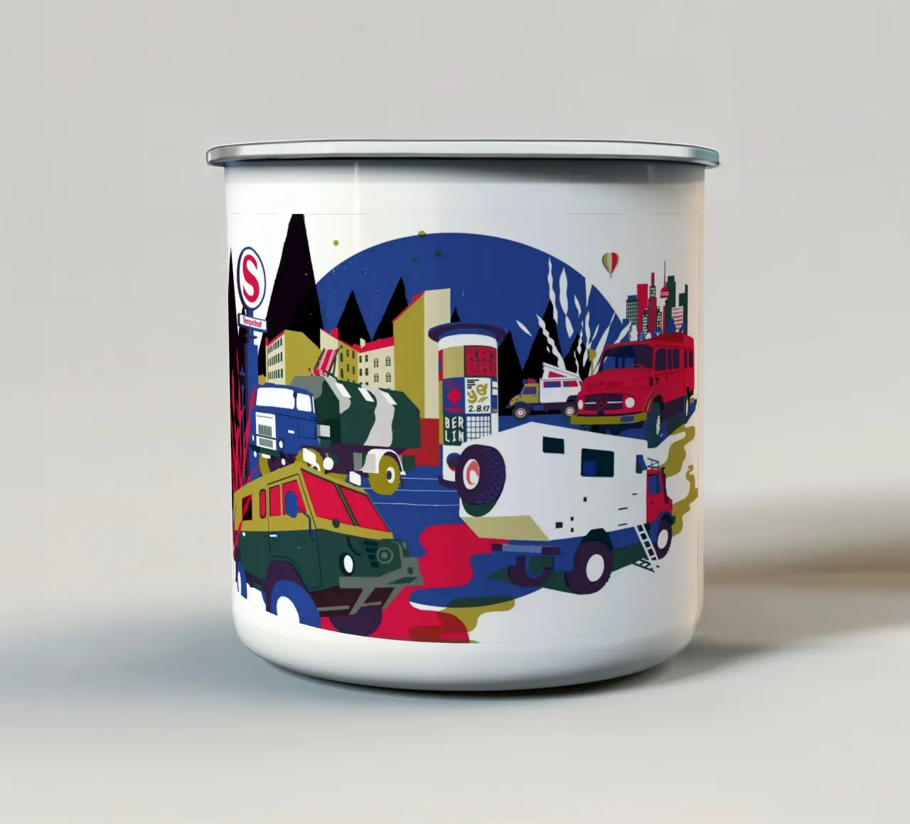 Vanlife tazza in smalto da DrawDraw