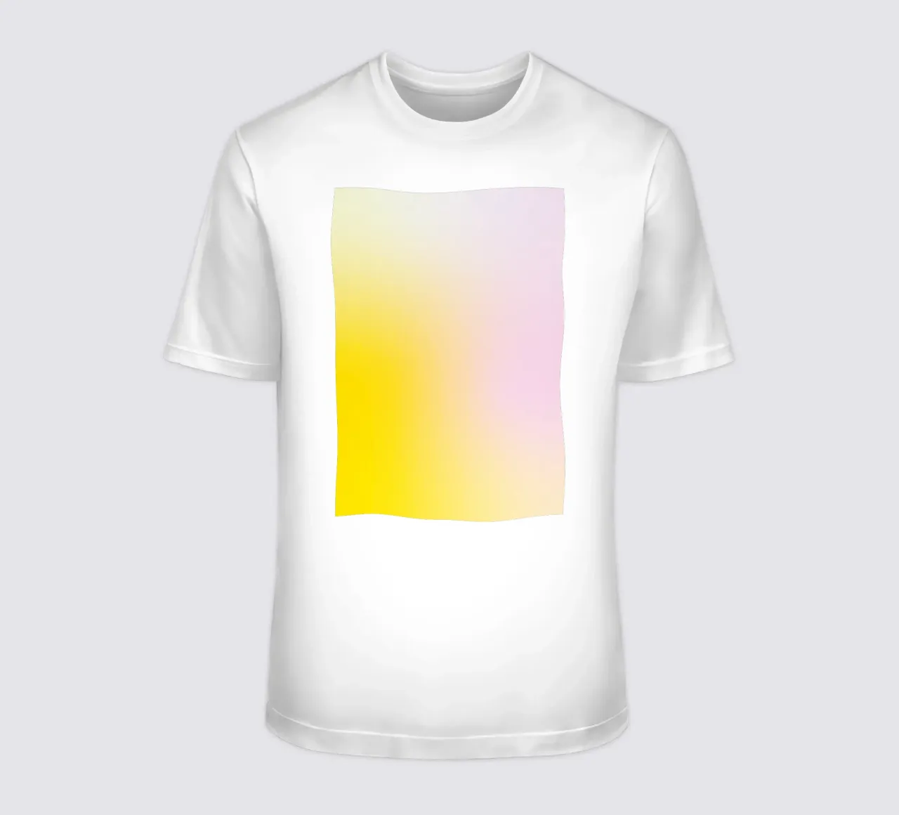 Delicato gradiente giallo e rosa t-shirt da Katja Stehle Design