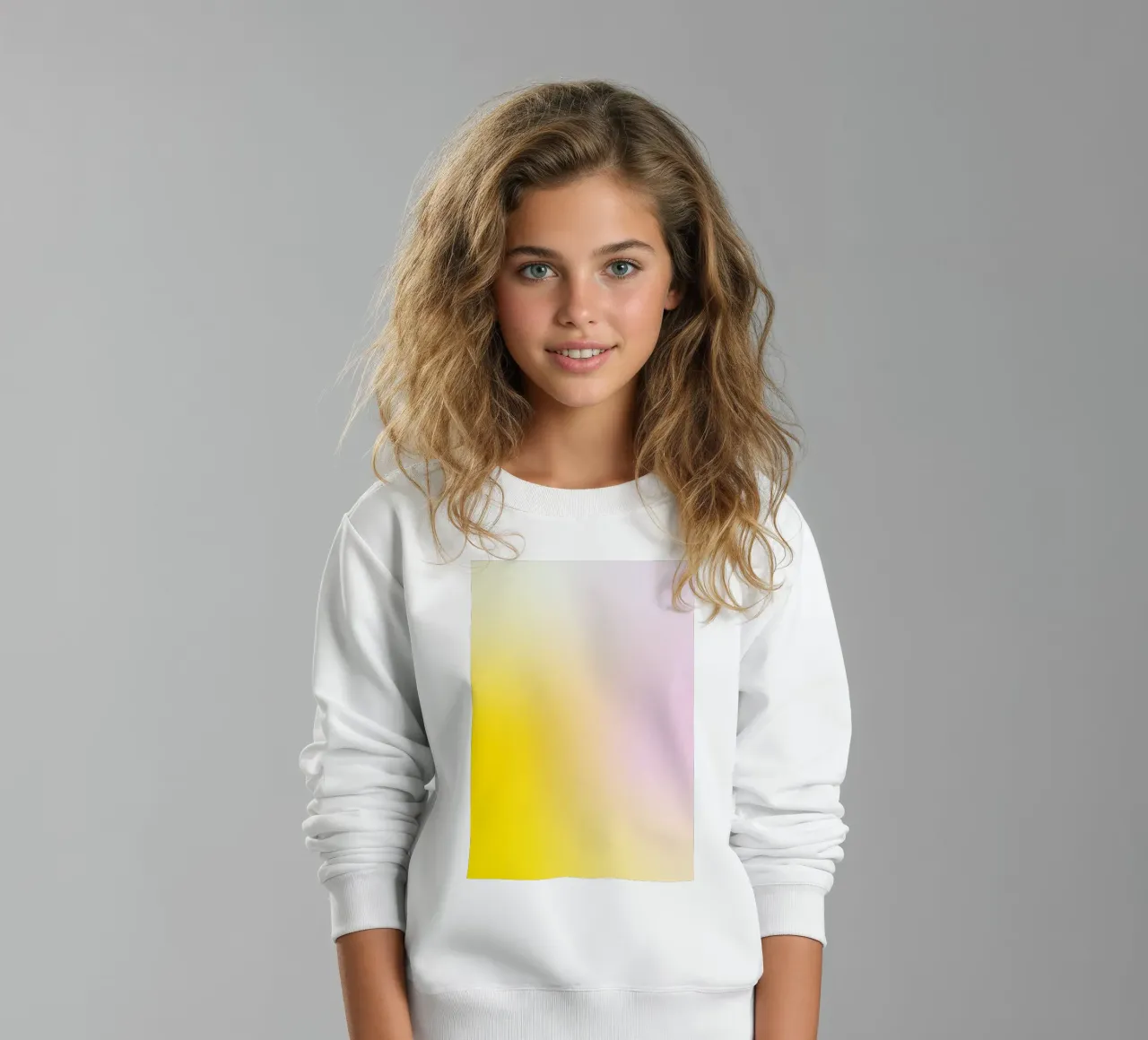 Delicato gradiente giallo e rosa felpa bambino da Katja Stehle Design