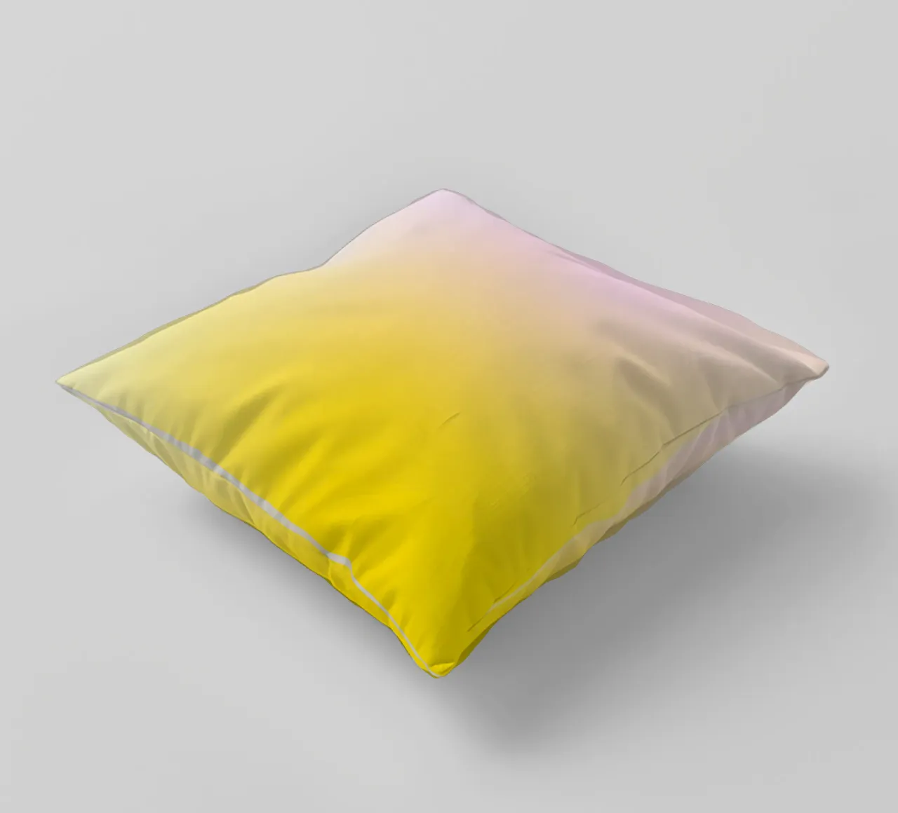 Delicato gradiente giallo e rosa cuscino da Katja Stehle Design