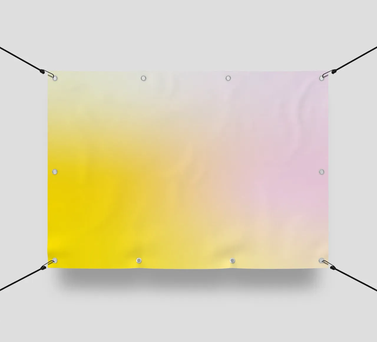 Delicato gradiente giallo e rosa telo in pvc da Katja Stehle Design