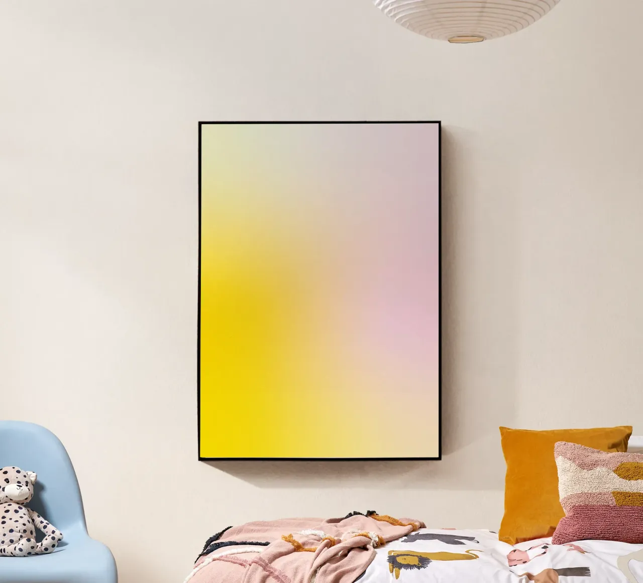 Delicato gradiente giallo e rosa plexiglass da Katja Stehle Design