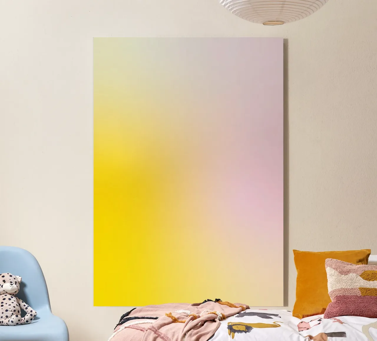 Delicato gradiente giallo e rosa plexiglass da Katja Stehle Design