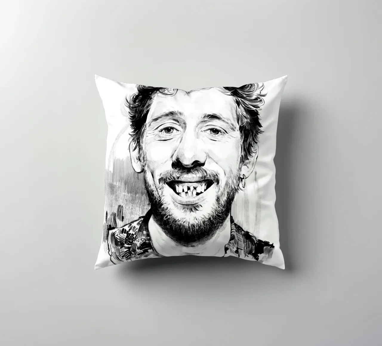 Shane MacGowan cuscino da DrawDraw