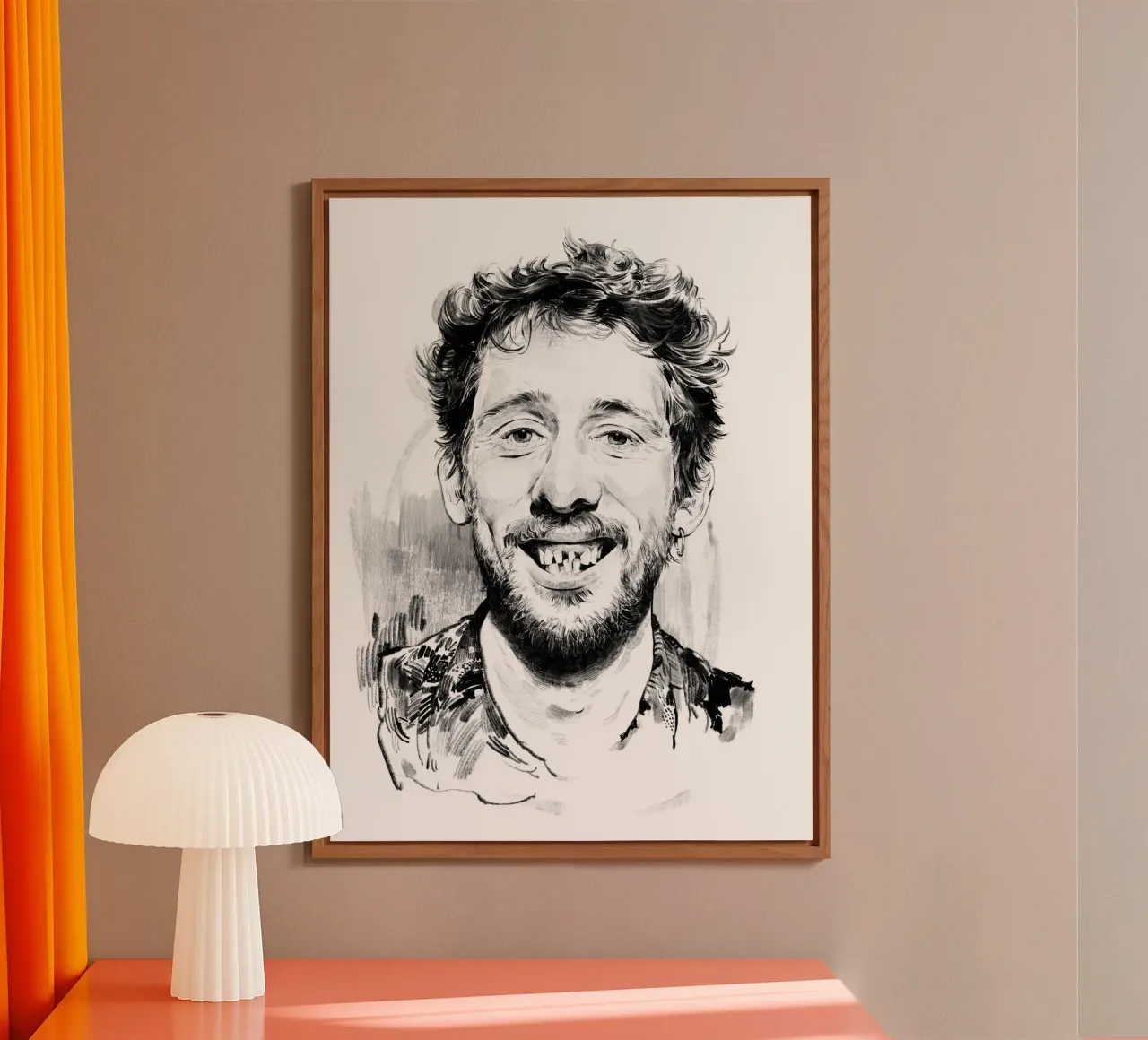 Shane MacGowan alluminio dibond da DrawDraw
