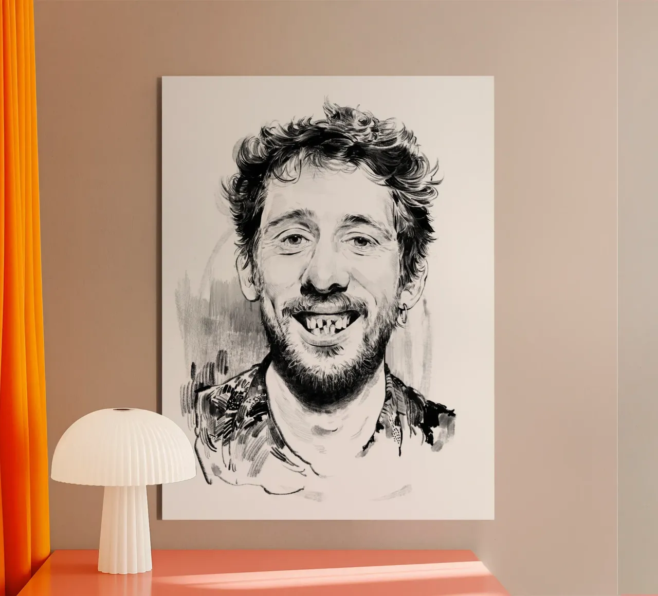 Shane MacGowan alluminio dibond da DrawDraw
