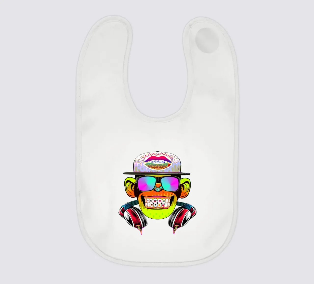 DISKOTHEKENAFFE Babylätzchen von Crazyy Mode