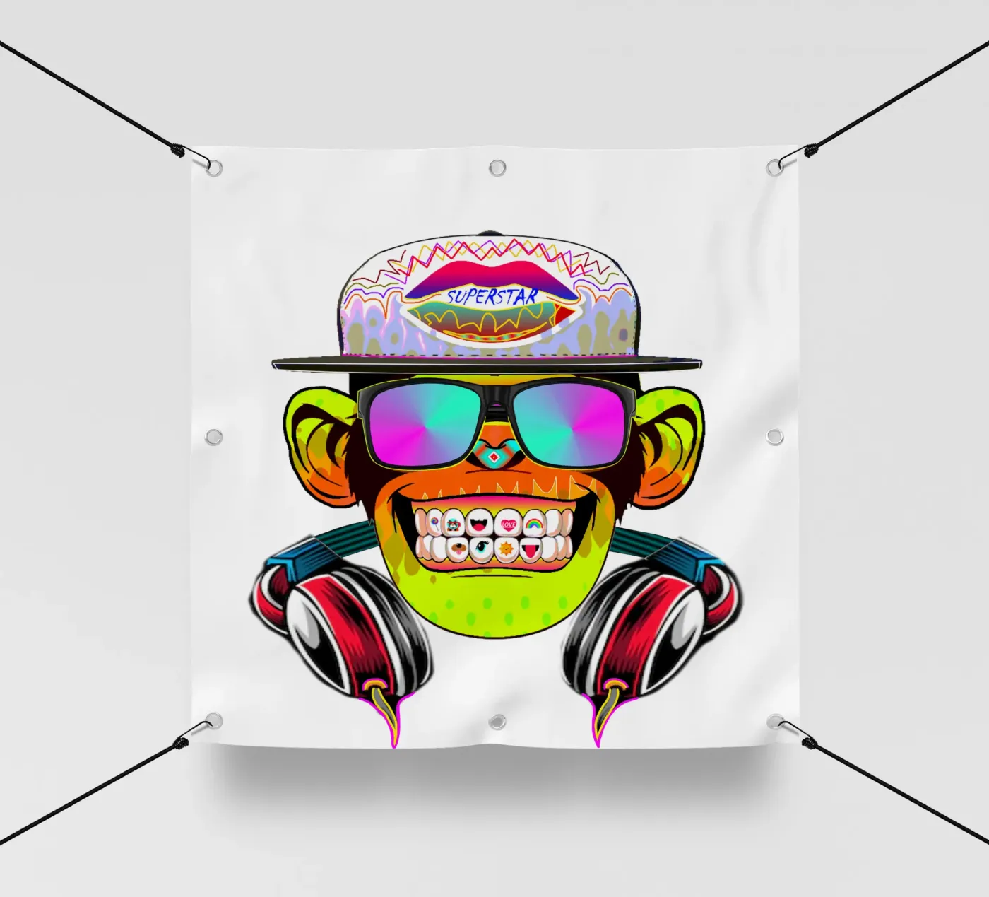 SCIMMIA DA DISCOTECA telo in pvc da Crazyy Mode