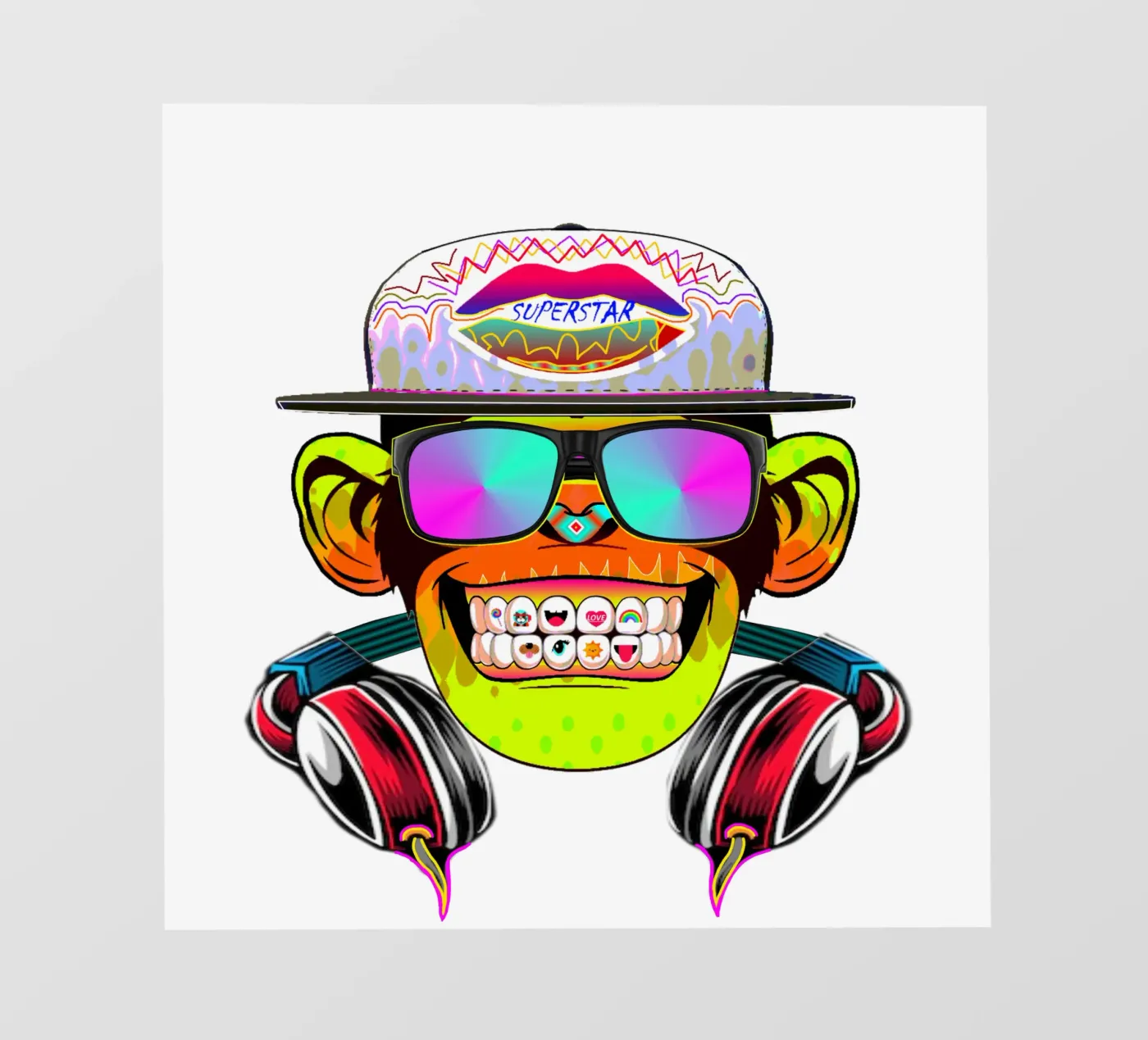 SCIMMIA DA DISCOTECA telo in pvc da Crazyy Mode